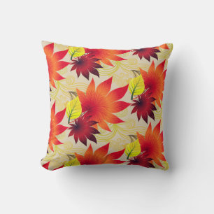 Fall Autumn Leaves Throw Pillow