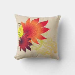 Fall Autumn Leaves Throw Pillow
