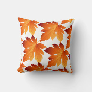 Fall Autumn Leaves Throw Pillow