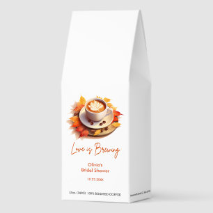 Fall Autumn Love is Brewing Coffee Bridal Shower