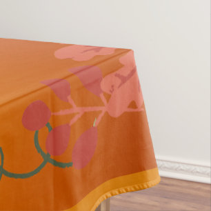 Fall Autumn Maple Leaves Happy Thanksgiving Tablecloth