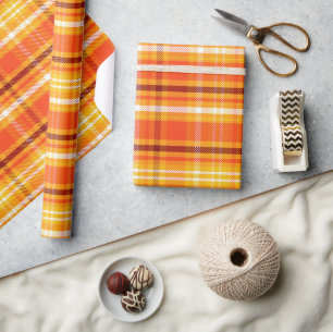 Fall Autumn Plaid  Wrapping Paper
