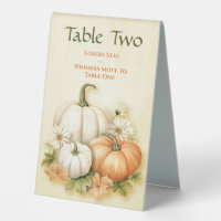 Fall Autumn Pumpkin Table Two Bunco