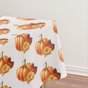 Fall Autumn Pumpkin Tablecloth