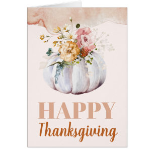 Fall Autumn Pumpkin Thanksgiving Greeting Card