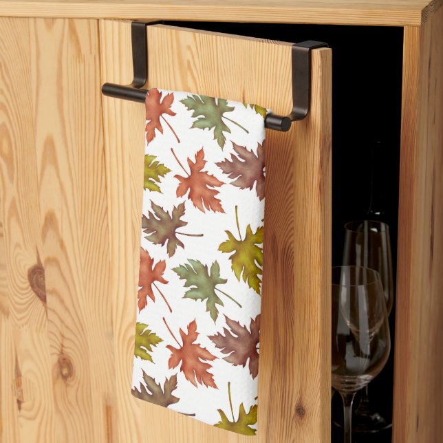 Fall Autumn Rustic Thanksgiving  Kitchen Towel (Thirds Fold)