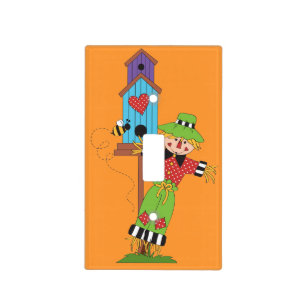 Fall Autumn Scarecrow Light Switch Plate Cover