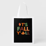 Fall Autumn Season Collection It’s Fall Y’all Grocery Bag