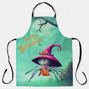 Fall/autumn/spider/witch/halloween Apron