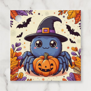 Fall/autumn/spider/witch/halloween Favor Tags