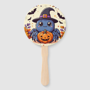 Fall/autumn/spider/witch/halloween Hand Fan