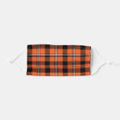 Fall Autumn Tartan Adult Cloth Face Mask (Front, Folded)