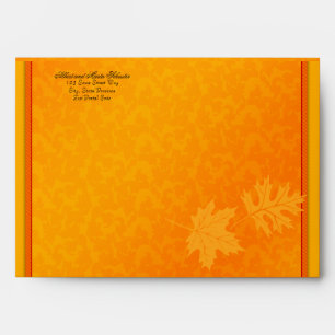 Fall Autumn Thanksgiving A-7 Invitation Envelope