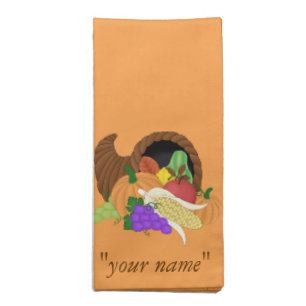 Fall Autumn Thanksgiving Cornucopia Napkins