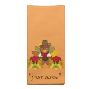 Fall Autumn Thanksgiving Turkey Napkins