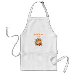 Fall Autumn Theme with Leaves Gift for Mom Adult Apron