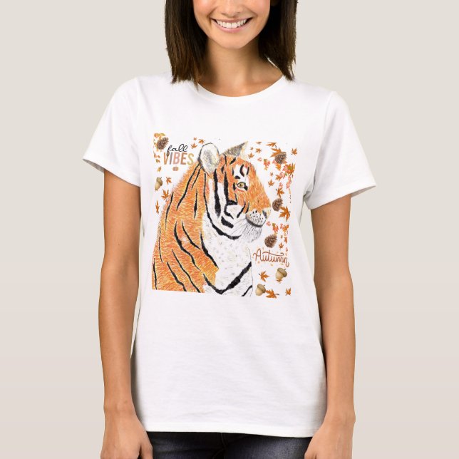 Fall/ Autumn Tiger T-Shirt (Front)