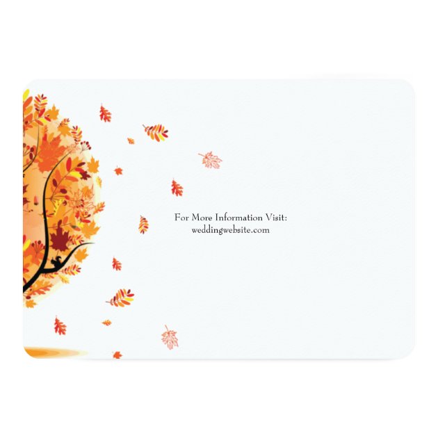 Fall / Autumn Tree Wedding Invitation