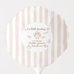 Fall Autumn Turkey Baby Shower Balloons