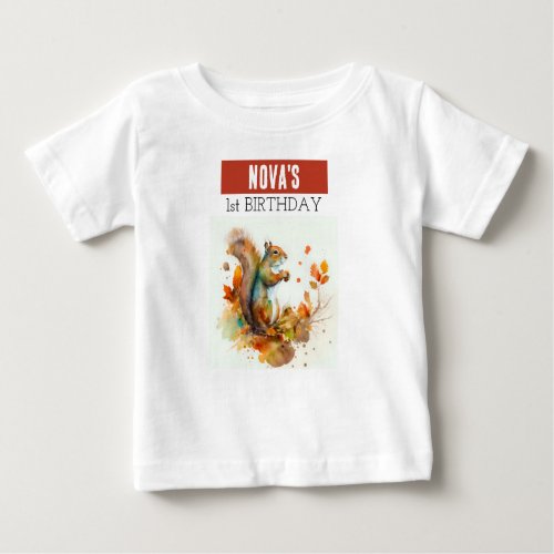 Fall  Autumn Vibes Squirrel _ Birthday T_shirt