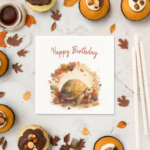 Fall / Autumn vibes Tortoise - Birthday Party - Napkins