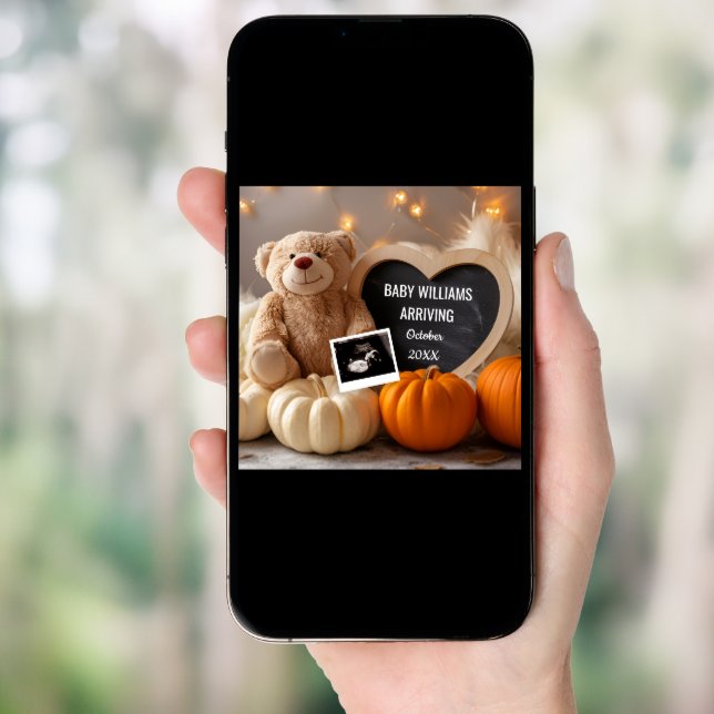 Fall Baby Announcement for Social Media (Front Digital)