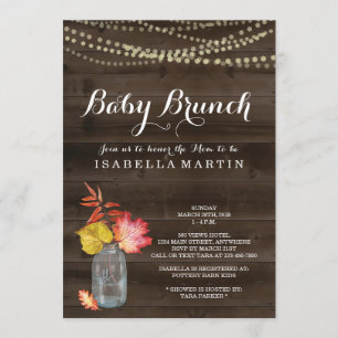 Fall Baby Brunch Invitation