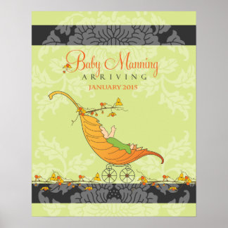 Fall Baby Shower | Baby shower guest book Print