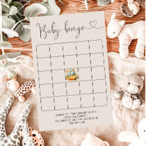 Fall Baby Shower Blue Pumpkin Truck Bingo Game