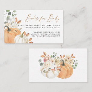 Fall Baby Shower books for baby Enclosure Cards