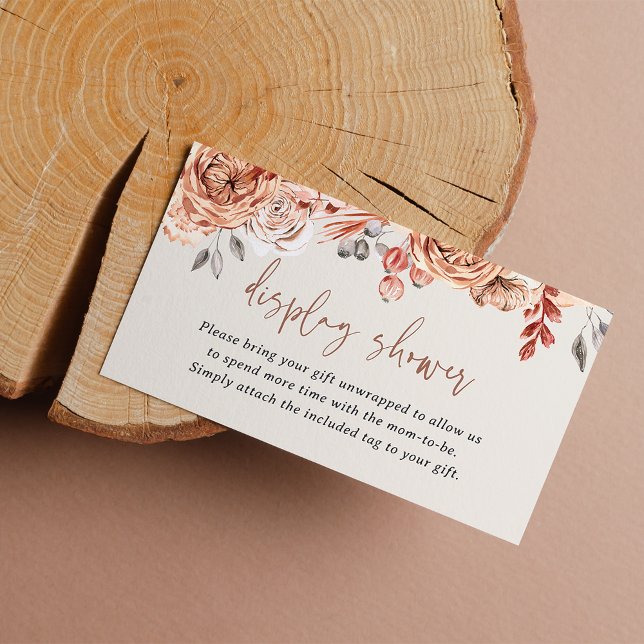 Fall Baby Shower Display Shower Enclosure Card (Creator Uploaded)