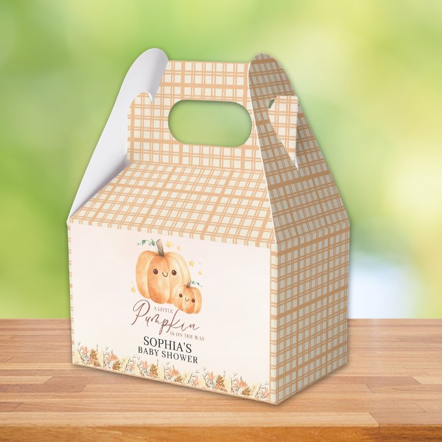 Fall Baby Shower Favor - "A Little Pumpkin  Boxes (Creator Uploaded)