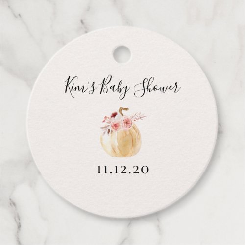 Fall Baby Shower Favor tags