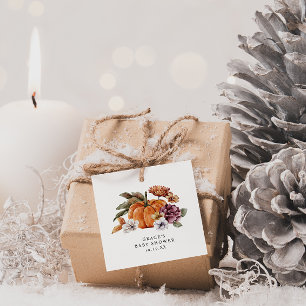 Fall Baby Shower Favor Tags