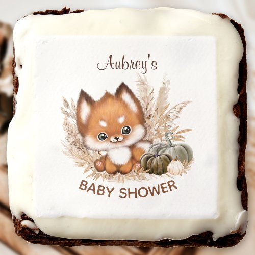 Fall Baby Shower Favors Brownies