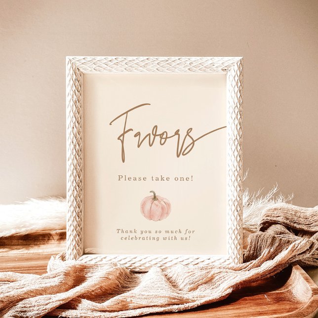 Fall Baby Shower Favors Sign, Pumpkin Favors Sign (Creator Uploaded)