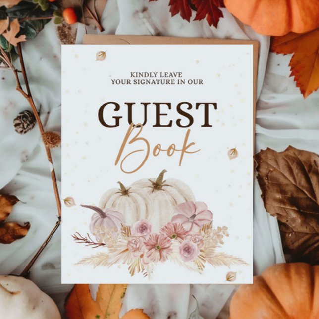 Fall Baby Shower Guest Book Sign (Creator Uploaded)