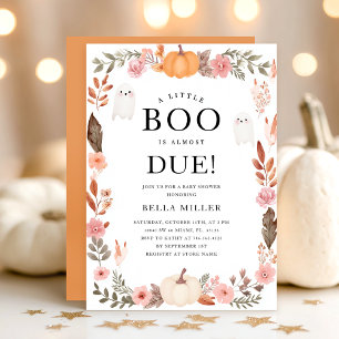Fall Baby Shower Halloween Invitation