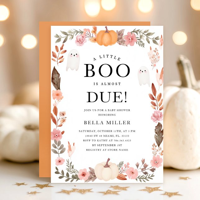 Fall Baby Shower Halloween Invitation (Creator Uploaded)