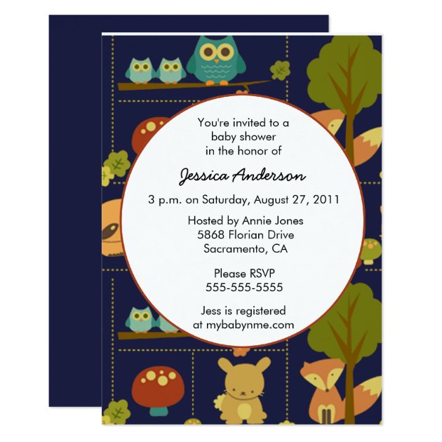 Fall Baby Shower Invitation