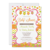 Fall Baby Shower Invitation / Girl Fall Invitation