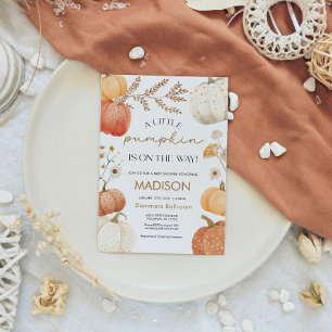 Fall baby Shower Invitation Pumpkin
