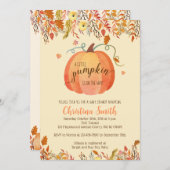 Fall Baby Shower Invitations - A Little Pumpkin (Front/Back)
