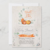 Fall Baby Shower Invitations - Autumn Pumpkins (Front)