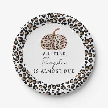 Fall Baby Shower Paper Plates by fancypaperie at Zazzle