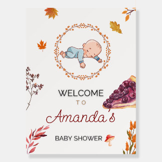 Fall Baby Shower Welcome Board