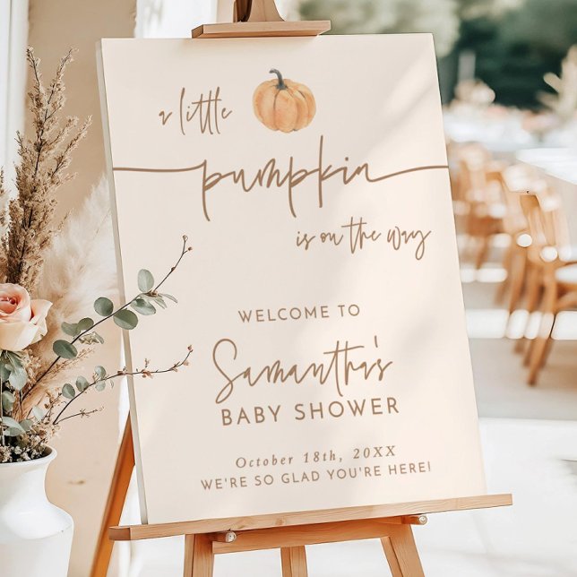 Fall Baby Shower Welcome Sign, Boho Fall Baby Show Foam Board (Creator Uploaded)
