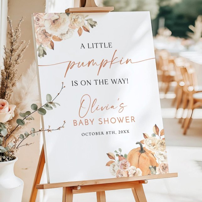 Fall Baby Shower Welcome Sign, Boho Fall Baby Show Foam Board (Creator Uploaded)