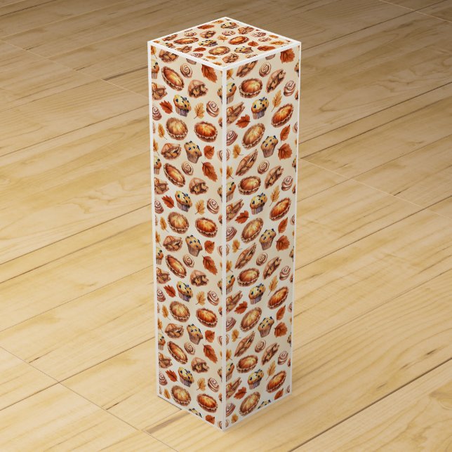 Fall Baked Goods Wine Box (Front)