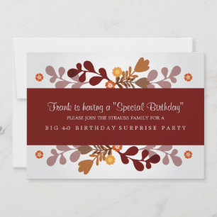 Fall Banner Invitation